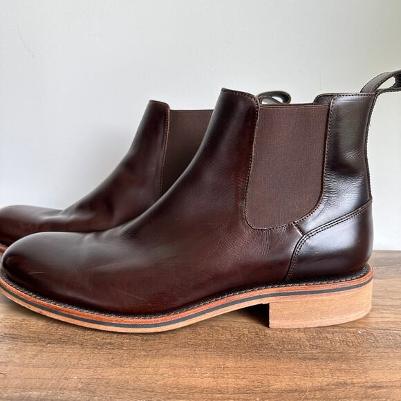 Wolverine Men's Sz 12 Genuine Leather Dark Brown Ankle Chelsea Boots Classic - Picture 1 of 9